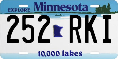 MN license plate 252RKI