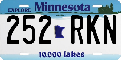 MN license plate 252RKN