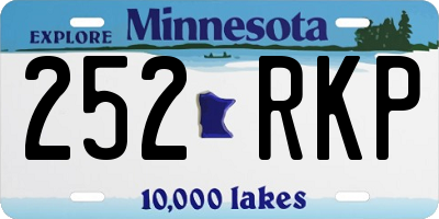 MN license plate 252RKP