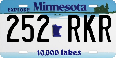 MN license plate 252RKR
