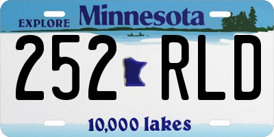 MN license plate 252RLD