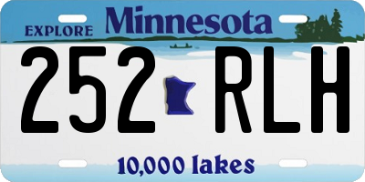 MN license plate 252RLH