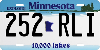 MN license plate 252RLI