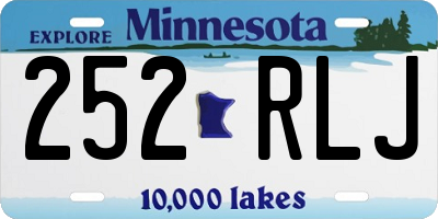 MN license plate 252RLJ