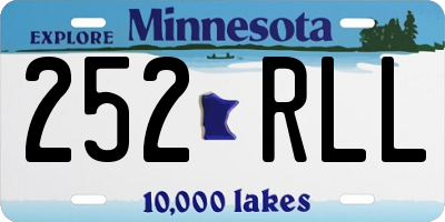 MN license plate 252RLL