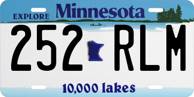 MN license plate 252RLM