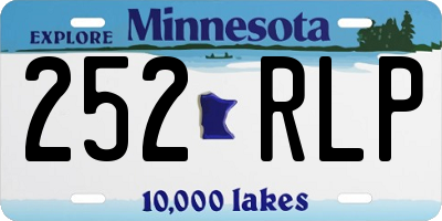 MN license plate 252RLP
