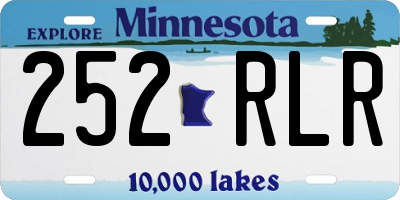 MN license plate 252RLR