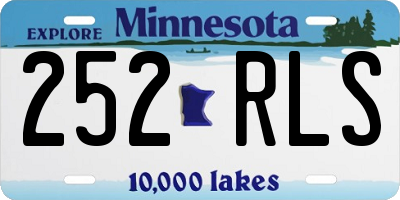 MN license plate 252RLS