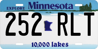 MN license plate 252RLT