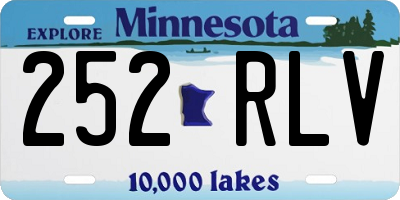 MN license plate 252RLV