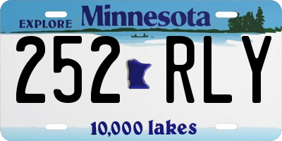 MN license plate 252RLY