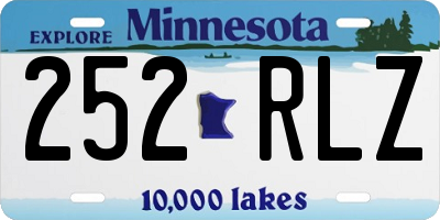 MN license plate 252RLZ