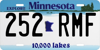 MN license plate 252RMF