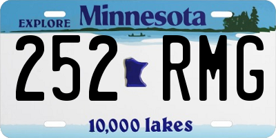 MN license plate 252RMG