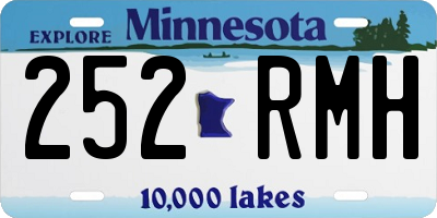 MN license plate 252RMH