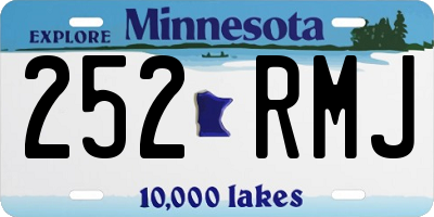 MN license plate 252RMJ