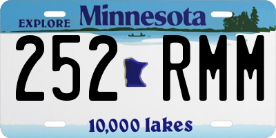 MN license plate 252RMM