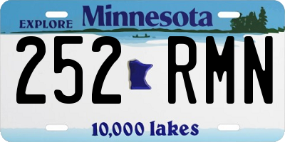 MN license plate 252RMN