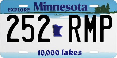 MN license plate 252RMP