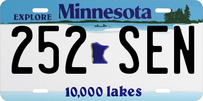 MN license plate 252SEN