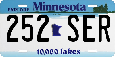 MN license plate 252SER
