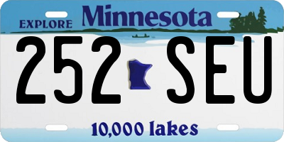 MN license plate 252SEU