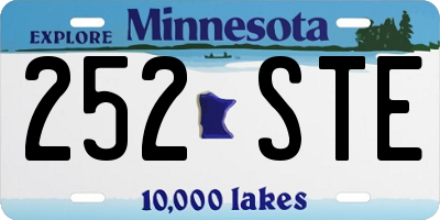 MN license plate 252STE