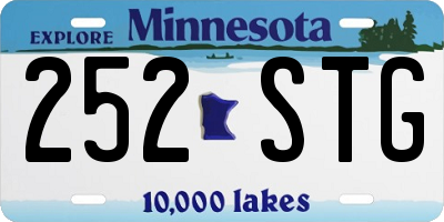 MN license plate 252STG