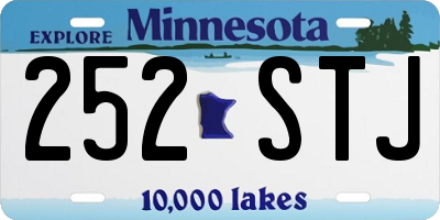 MN license plate 252STJ