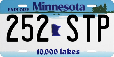 MN license plate 252STP