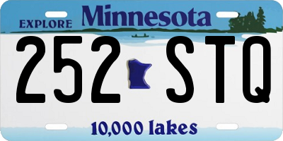 MN license plate 252STQ