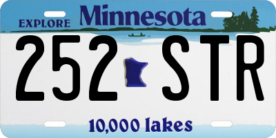 MN license plate 252STR