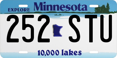 MN license plate 252STU