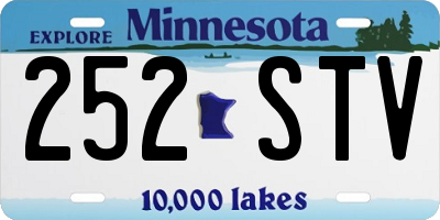 MN license plate 252STV