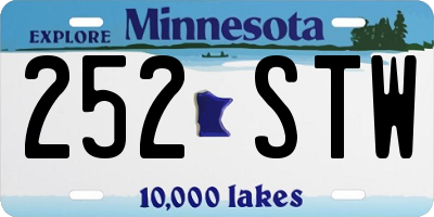 MN license plate 252STW