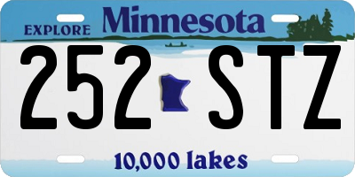 MN license plate 252STZ