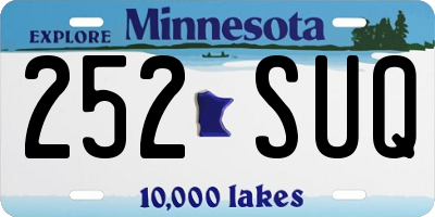 MN license plate 252SUQ