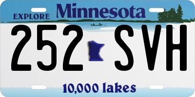 MN license plate 252SVH