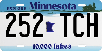 MN license plate 252TCH