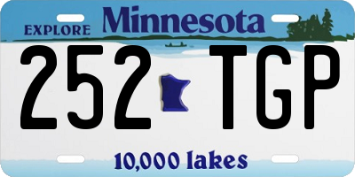 MN license plate 252TGP