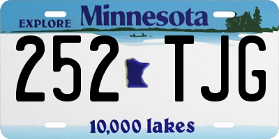 MN license plate 252TJG