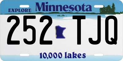 MN license plate 252TJQ