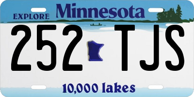 MN license plate 252TJS