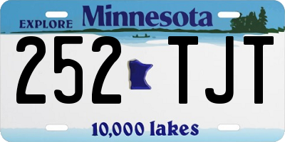 MN license plate 252TJT