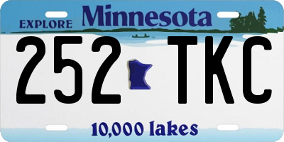 MN license plate 252TKC