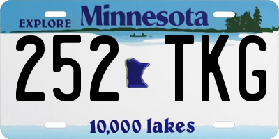 MN license plate 252TKG