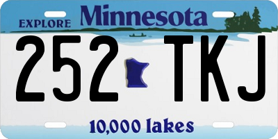 MN license plate 252TKJ