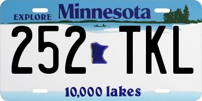 MN license plate 252TKL