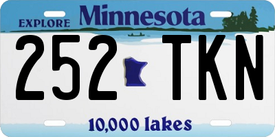 MN license plate 252TKN